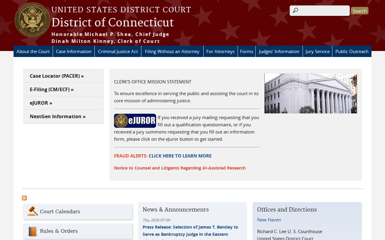 Manchester County Superior Court records federal District of Connecticut source